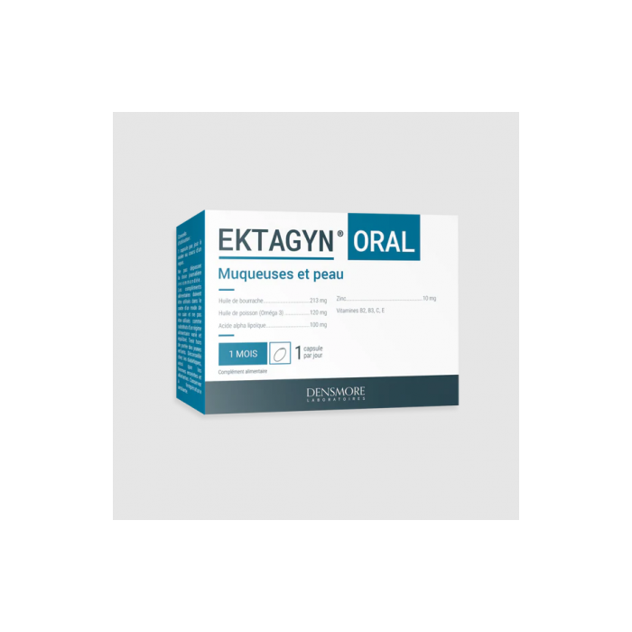 EKTAGYN ORAL  Muqueuse et peau Boite de 30 capsules