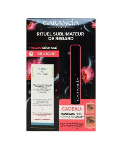 GARANCIA Coffret Larmes de Fantômes Roll on multi action yeux  Tube de 10 ml + mascara noir offert GARANCIA Coffret Larmes de Fantômes Roll on multi action yeux  Tube de 10 ml + mascara noir offert