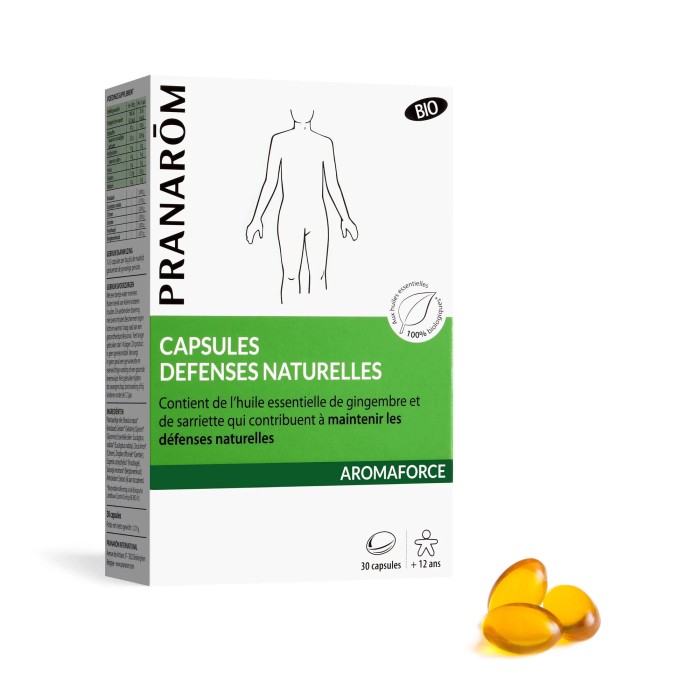 PRANAROM Aromaforce Capsules Défenses naturelles - Bio Boite de 30 capsules