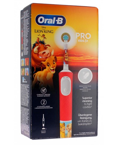 ORAL B Brosse à dents électrique enfant LE ROI LION 3 ans et + ORAL B Brosse à dents électrique enfant LE ROI LION 3 ans et +