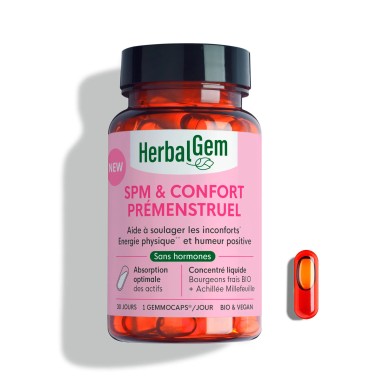 HERBALGEM Complément alimentaire SPM & confort menstruel - Bio HERBALGEM Complément alimentaire SPM & confort menstruel - Bio