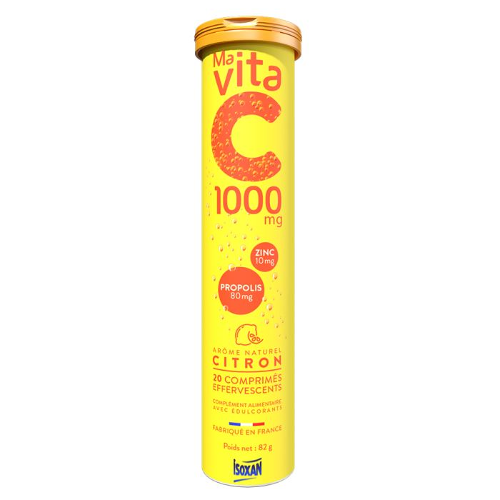 Isoxan Ma Vita C 1000 mg Boite de 20 comprimés effervescents goût Citron