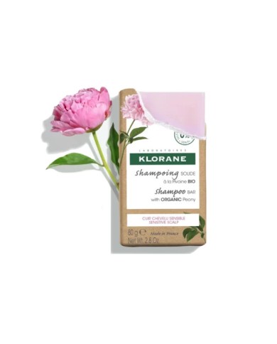 KLORANE Shampoing solide à la pivoine Pain de 80 grammes KLORANE Shampoing solide à la pivoine Pain de 80 grammes