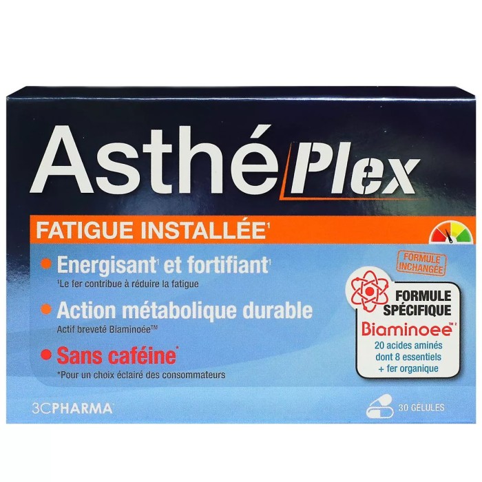 ASTHEPLEX Fatigiue installée Boite de 30 gélules
