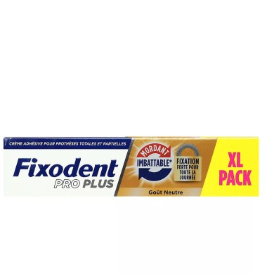 Fixodent Pro PLUS Crème Adhésive pour Prothèses Mordant imbattable + fixation forte Goût neutre Tube de 57 grammes Fixodent Pro PLUS Crème Adhésive pour Prothèses Mordant imbattable + fixation forte Goût neutre Tube de 57 grammes
