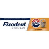 Fixodent Pro PLUS Crème Adhésive pour Prothèses Mordant imbattable + fixation forte Goût neutre Tube de 40 grammes Fixodent Pro PLUS Crème Adhésive pour Prothèses Mordant imbattable + fixation forte Goût neutre Tube de 40 grammes