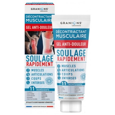 Granions Décontractant Musculaire Gel Anti-Douleur Tube de 100 ml Granions Décontractant Musculaire Gel Anti-Douleur Tube de 100 ml