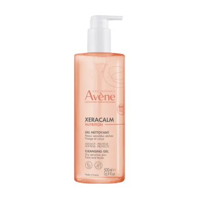 AVÈNE XERACALM NUTRITION - Gel Nettoyant - Visage et Corps - Peaux Sensibles et Sèches Flacon pompe de 500 ml AVÈNE XERACALM NUTRITION - Gel Nettoyant - Visage et Corps - Peaux Sensibles et Sèches Flacon pompe de 500 ml