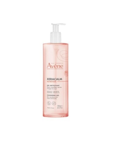 AVÈNE XERACALM NUTRITION - Gel Nettoyant - Visage et Corps - Peaux Sensibles et Sèches Flacon pompe de 750 ml AVÈNE XERACALM NUTRITION - Gel Nettoyant - Visage et Corps - Peaux Sensibles et Sèches Flacon pompe de 750 ml