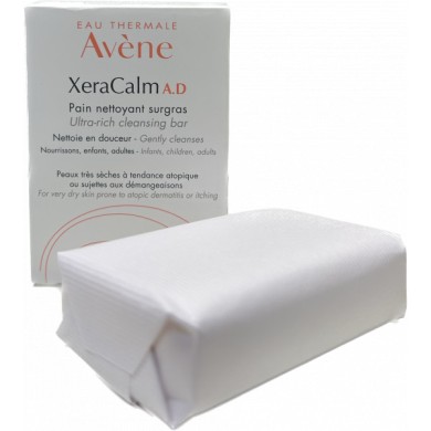 AVENE XeraCalm AD Pain nettoyant surgras de 100 grammes
