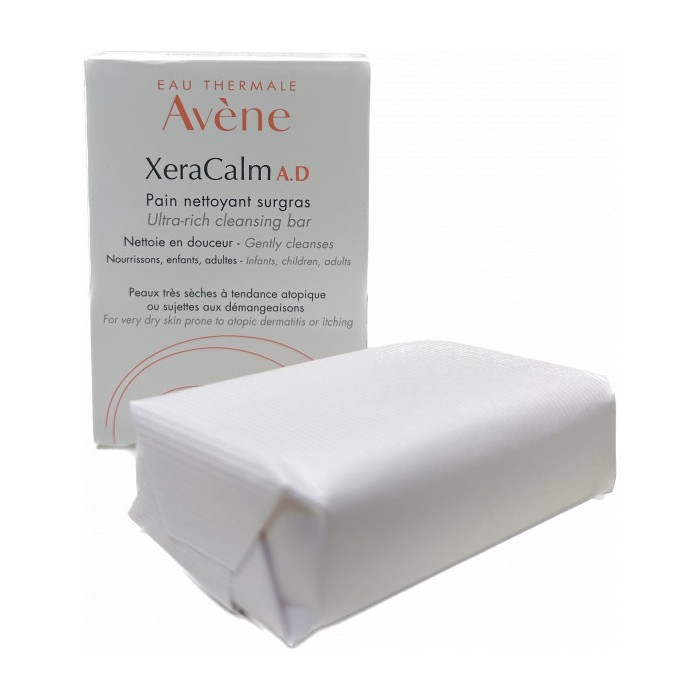 AVENE XeraCalm AD Pain nettoyant surgras de 100 grammes