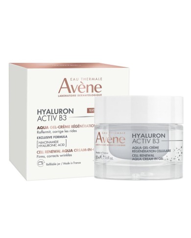 AVENE HYALURON ACTIV B3 AQUA GEL-CREME REGENERATION CELLULAIRE RECHARGEABLE 50 ML AVENE HYALURON ACTIV B3 AQUA GEL-CREME REGENERATION CELLULAIRE RECHARGEABLE 50 ML