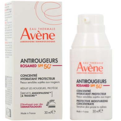AVENE ANTIROUGEURS ROSAMED SPF 50+ Concentré Hydratant Protecteur Tube de 30 ml AVENE ANTIROUGEURS ROSAMED SPF 50+ Concentré Hydratant Protecteur Tube de 30 ml