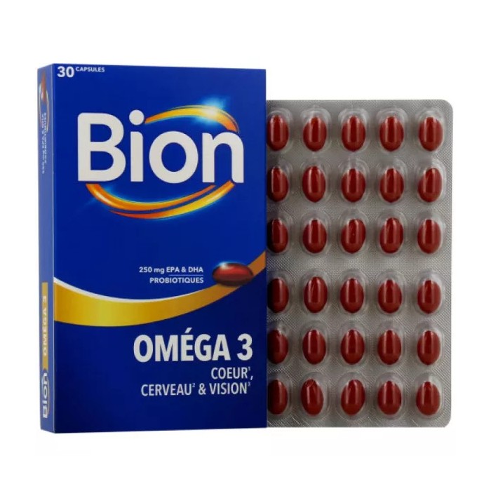 Bion 3 Oméga 3 - Coeur, cerveau & vision Boite de 30 Capsules