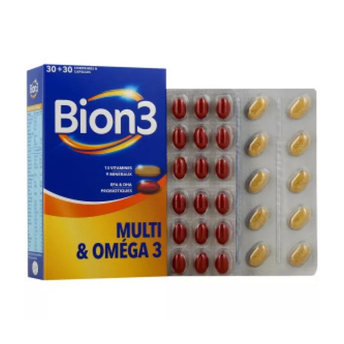 Bion 3 Multi & Oméga 3 Boite de 30 Comprimés et 30 Capsules