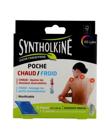 SyntholKine Poche Chaud Froid Boite de 1 poche + 1 Housse avec sangle