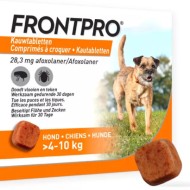 Frontpro Anti-Puce et Tique Boite de 3 comprimés à croquer Chiens 4-10 kilos
