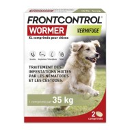 Frontcontrol Wormer Vermifuge chats 4 kilos Boite de 2 Comprimés