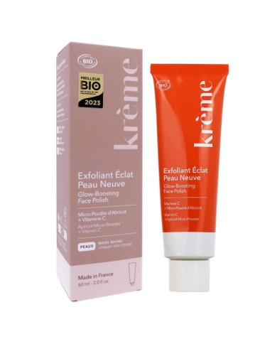 KREME Exfoliant Visage Éclat Peau Neuve Tube de 60 ml KREME Exfoliant Visage Éclat Peau Neuve Tube de 60 ml