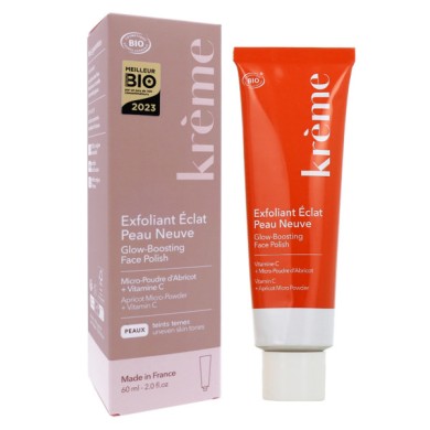 KREME Exfoliant Visage Éclat Peau Neuve Tube de 60 ml KREME Exfoliant Visage Éclat Peau Neuve Tube de 60 ml