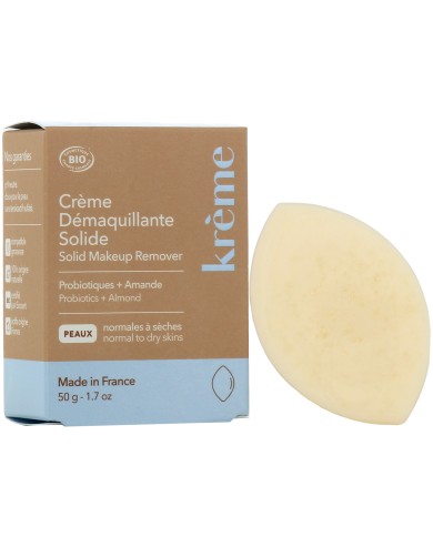 KREME Crème Démaquillante Solide Pain de 50 grammes KREME Crème Démaquillante Solide Pain de 50 grammes