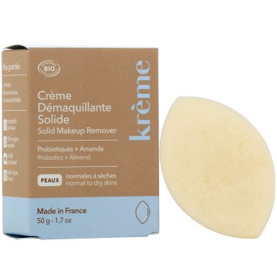 KREME Crème Démaquillante Solide Pain de 50 grammes KREME Crème Démaquillante Solide Pain de 50 grammes