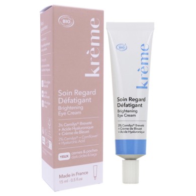 KREME Crème Anti Cernes - Soin Regard Défatigant Tube de 15 ml KREME Crème Anti Cernes - Soin Regard Défatigant Tube de 15 ml
