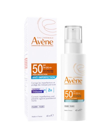AVENE FLUIDE ANTI-IMPERFECTION SPF50 TUBE DE 40 ML AVENE FLUIDE ANTI-IMPERFECTION SPF50 TUBE DE 40 ML