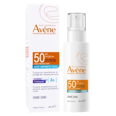 AVENE FLUIDE ANTI-IMPERFECTION SPF50 TUBE DE 40 ML AVENE FLUIDE ANTI-IMPERFECTION SPF50 TUBE DE 40 ML