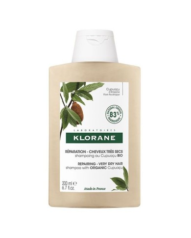 KLORANE Shampooing au beurre de Cupuaçu BIO Flacon de 200 ml KLORANE Shampooing au beurre de Cupuaçu BIO Flacon de 200 ml