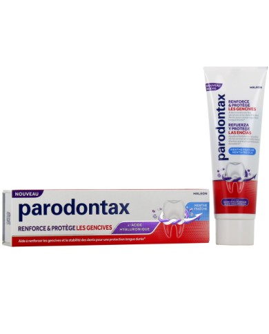 Parodontax Renforce et Protège Dentifrice à l'acide hyaluronique Tube de 75 ml