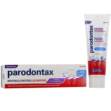 Parodontax Renforce et Protège Dentifrice à l'acide hyaluronique Tube de 75 ml Parodontax Renforce et Protège Dentifrice à l'acide hyaluronique Tube de 75 ml