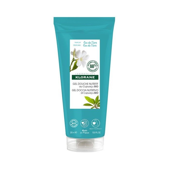 KLORANE Gel douche au parfum Eau de Tiaré Tube de 200 ml