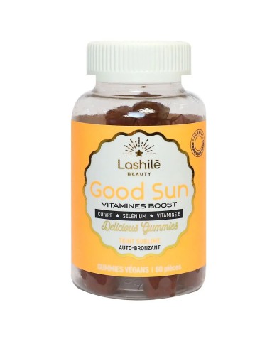 LASHILE Good Sun Teint sublime Boite de 60 gummies vegan