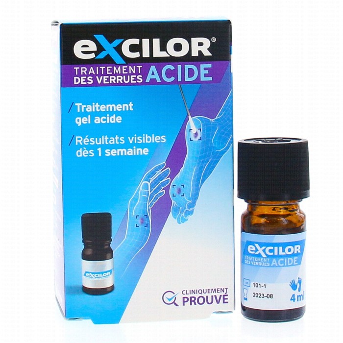 EXCILOR TRAITEMENT VERRUE ACIDE Flacon de 4ML