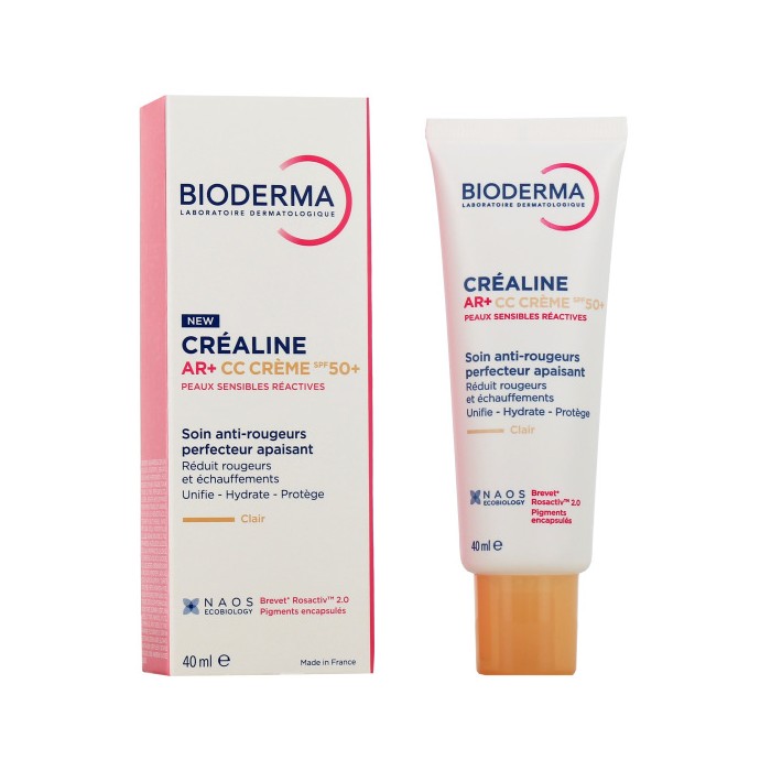 BIODERMA Créaline AR+ CC crème SPF50+ Tube de 40 ml