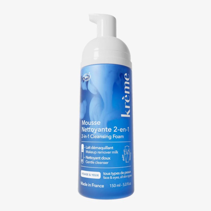 KREME Mousse Nettoyante 2-en-1 Flacon de 150 ml KREME Mousse Nettoyante 2-en-1 Flacon de 150 ml