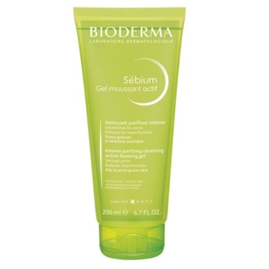BIODERMA Sébium Gel moussant actif Tube de 200 ml BIODERMA Sébium Gel moussant actif Tube de 200 ml