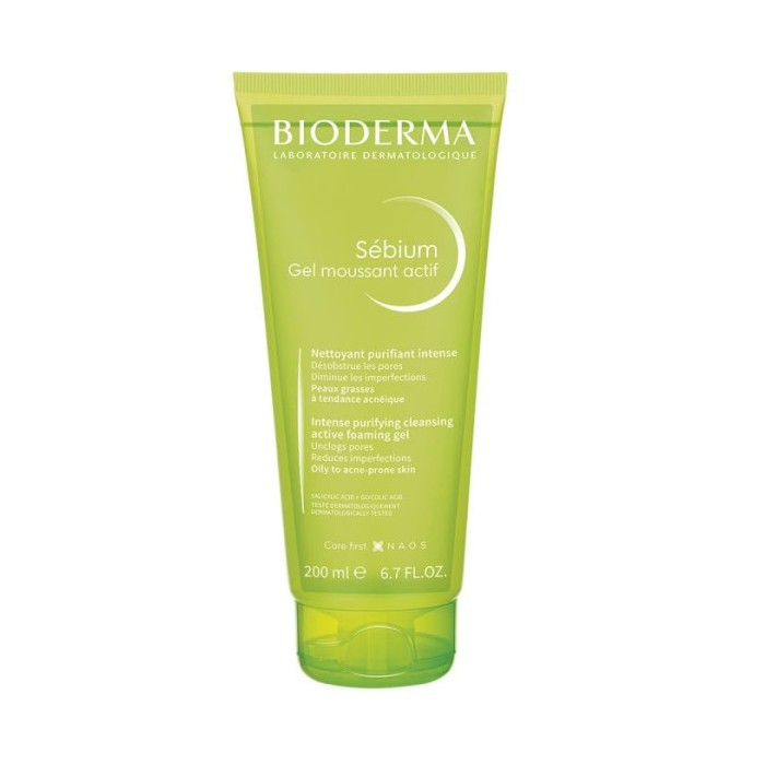 BIODERMA Sébium Gel moussant actif Tube de 200 ml BIODERMA Sébium Gel moussant actif Tube de 200 ml