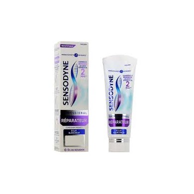Sensodyne Dentifrice Professional Reparateur éclat Blancheur tube de 75Ml Sensodyne Dentifrice Professional Reparateur éclat Blancheur tube de 75Ml