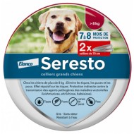 SERESTO Collier grands chiens 8 kilos et + Boite de 2