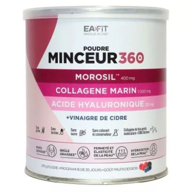 EAFIT MINCEUR ACTIVE - Morosil poudre minceur 360 - Pot de 275 Grammes EAFIT MINCEUR ACTIVE - Morosil poudre minceur 360 - Pot de 275 Grammes