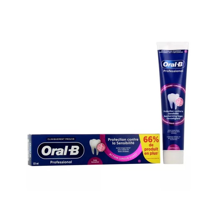 Oral-B Professional Dentifrice protection contre la sensibilité Tube de 125ml Oral-B Professional Dentifrice protection contre la sensibilité Tube de 125ml
