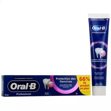 Oral-B Professional Dentifrice protection des gencives Tube de 125ml Oral-B Professional Dentifrice protection des gencives Tube de 125ml