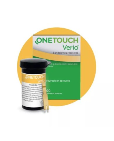 ONE TOUCH VERIO Bandelettes réactives boite de 2 X 50 ONE TOUCH VERIO Bandelettes réactives boite de 2 X 50