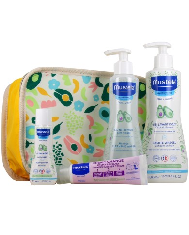 MUSTELA Trousse "les indispensable de bébé" + Tapis à langer MUSTELA Trousse "les indispensable de bébé" + Tapis à langer