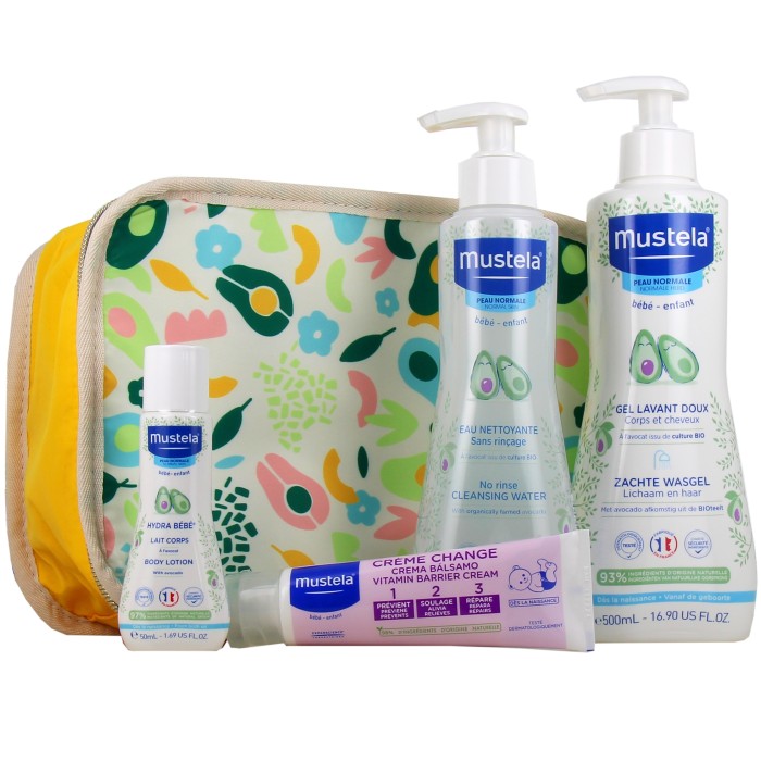 MUSTELA Trousse "les indispensable de bébé" + Tapis à langer