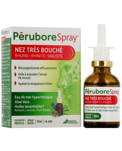 Pérubore Spray Nez Très Bouché Flacon de 30 ml Pérubore Spray Nez Très Bouché Flacon de 30 ml