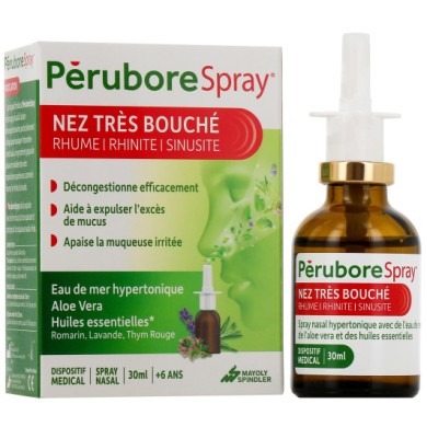 Pérubore Spray Nez Très Bouché Flacon de 30 ml Pérubore Spray Nez Très Bouché Flacon de 30 ml