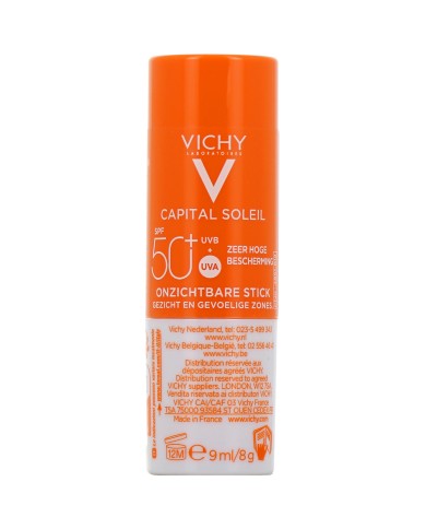 Vichy Capital Soleil Stick Invisible SPF50+ Tube de 8 grammes Vichy Capital Soleil Stick Invisible SPF50+ Tube de 8 grammes